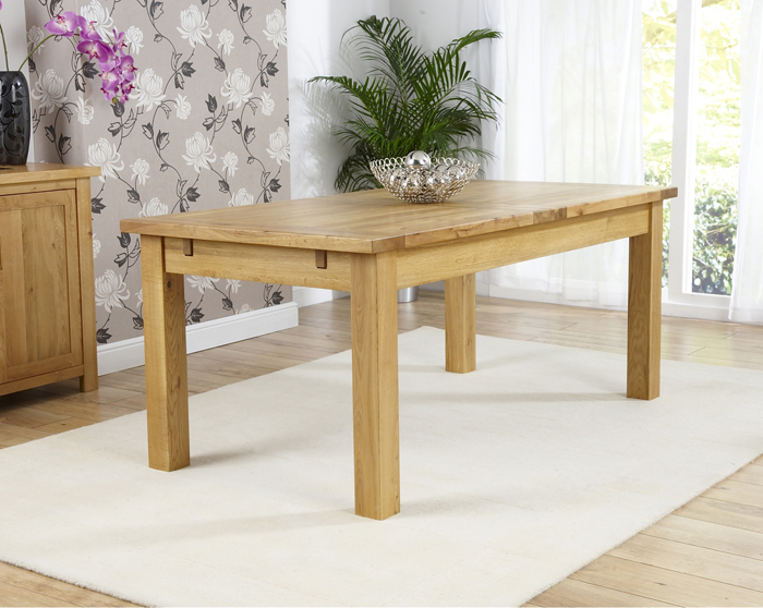 Rochester Oak Extending Table 180cm to 270cm (Table Only) - Click Image to Close